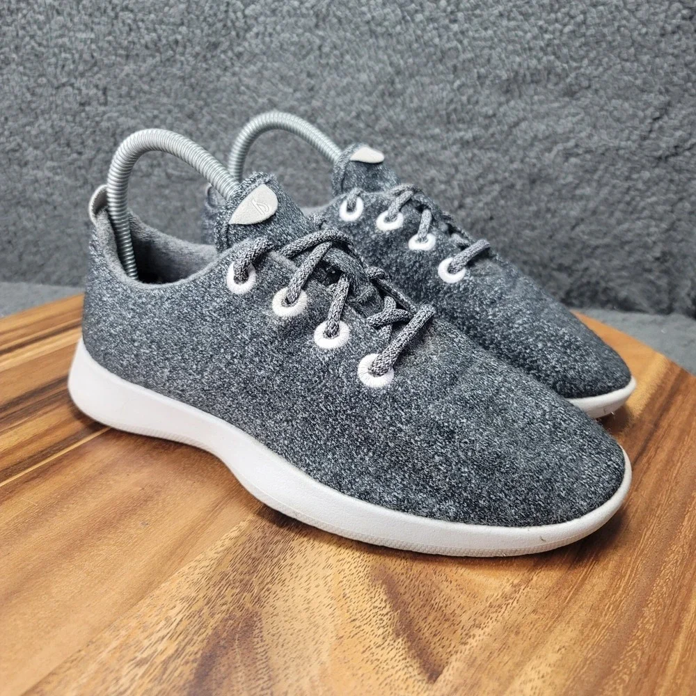 Allbirds‎ Wool Shoes Gray Womens Size 8 Runners Lace Up Sneakers Casual Comfort